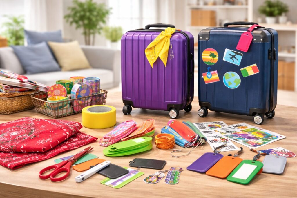 スーツケースの目印を安く用意