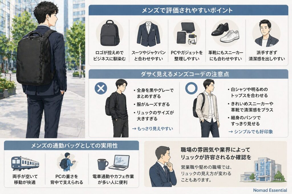 インケースのメンズ評価