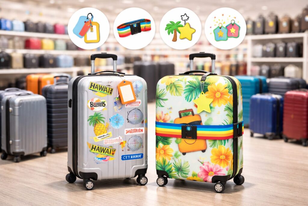 スーツケースの目印をおしゃれに