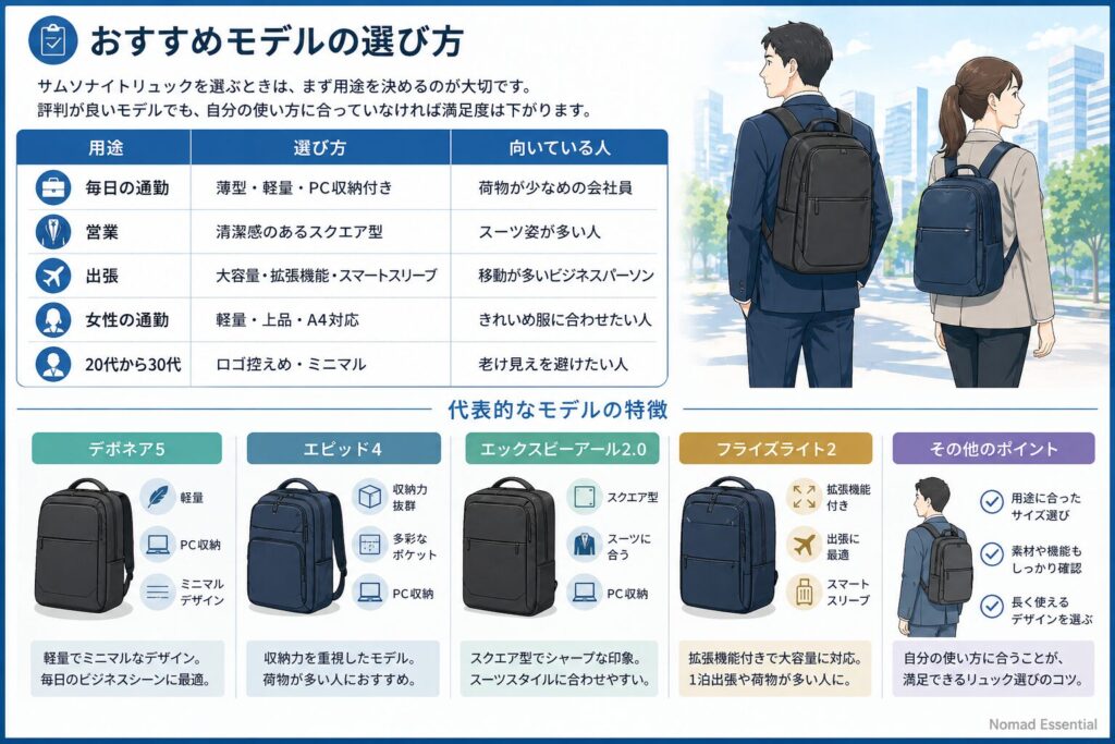 おすすめモデルの選び方