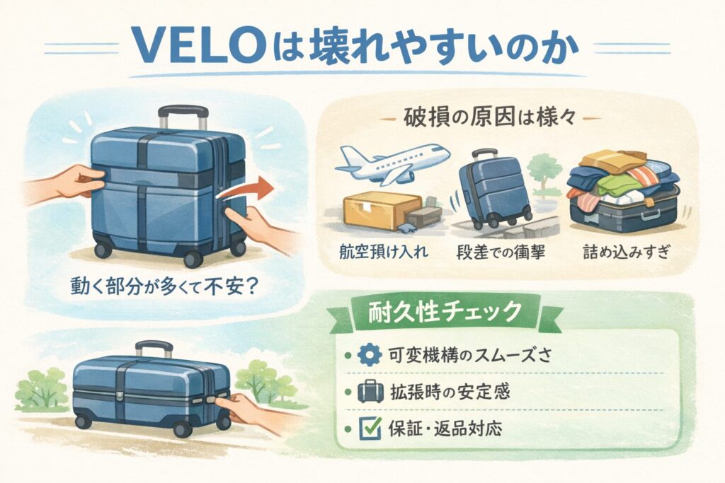 VELOは壊れやすいのか