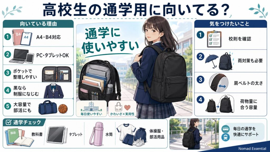 高校生の通学用に向いている？