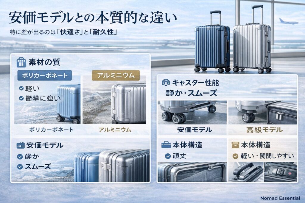 安価モデルとの本質的な違い