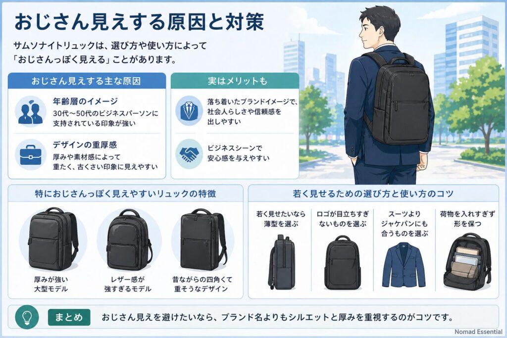 おじさん見えする原因