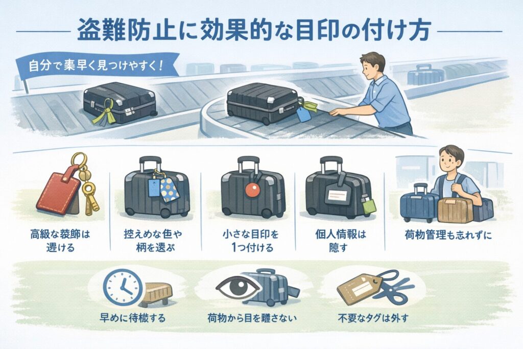 盗難防止に効果的な目印の付け方