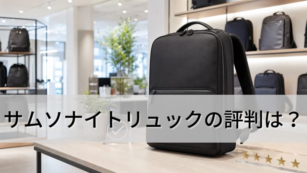 サムソナイトリュックの評判は？