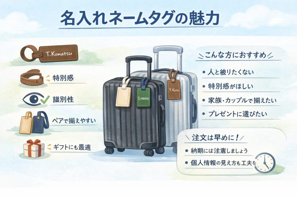 名入れネームタグの魅力