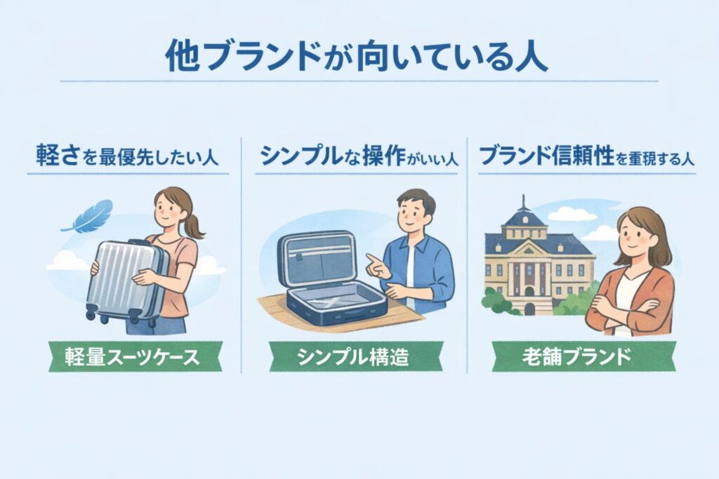 他ブランドが向いている人