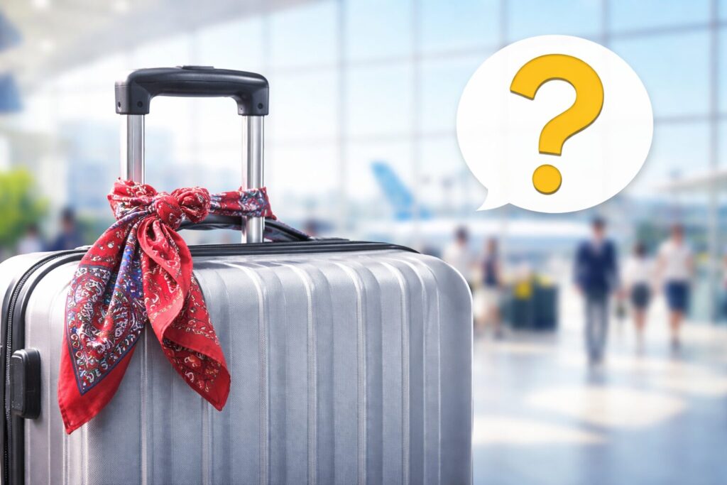 スーツケースにバンダナは危ない?