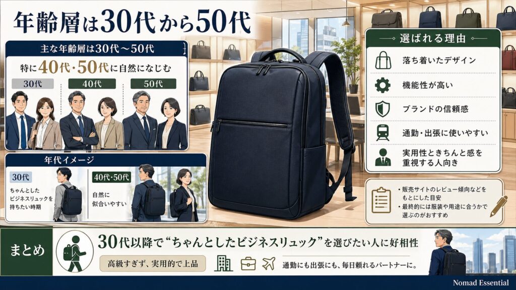 年齢層は30代から50代