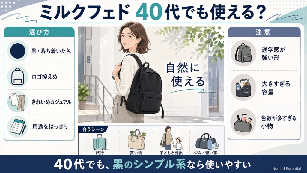ミルクフェドを40代が使う印象