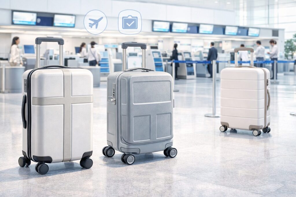 イノベーターと他の機内持込できるスーツケースとの比較