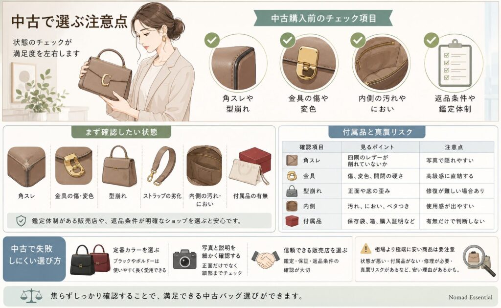 中古で選ぶ注意点