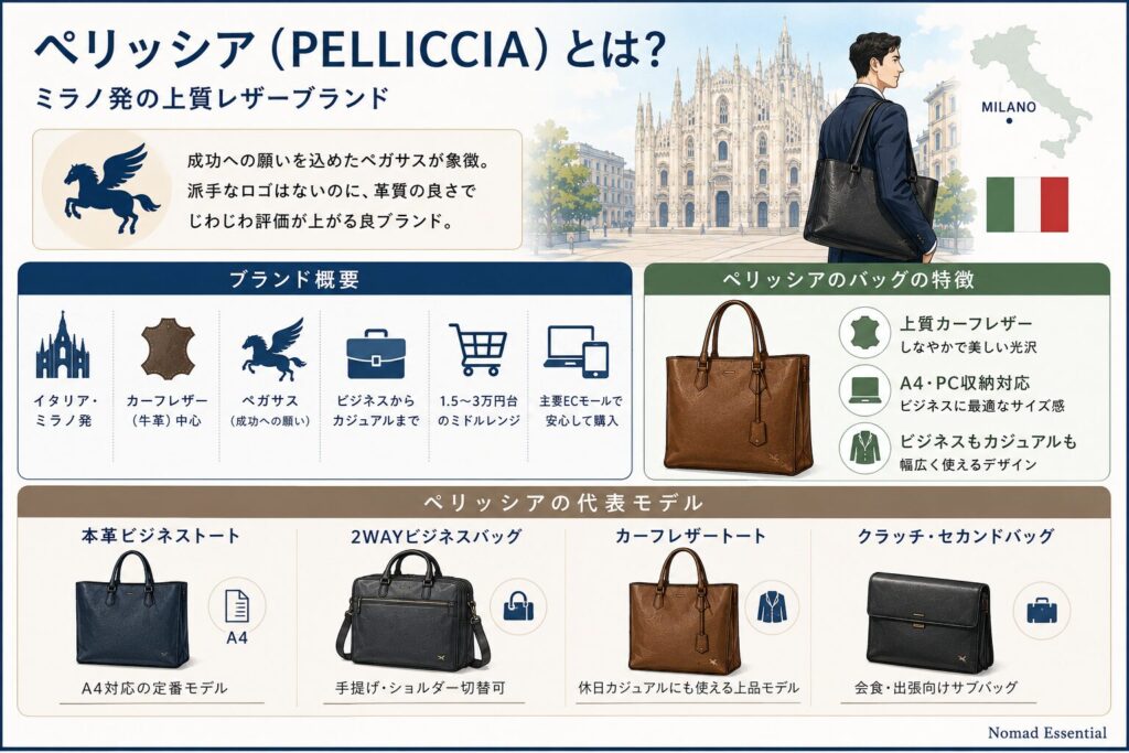ペリッシア（PELLICCIA）とは？ブランドの基本情報と特徴