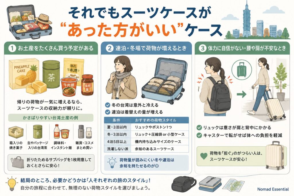 それでもスーツケースが「あった方がいい」ケース