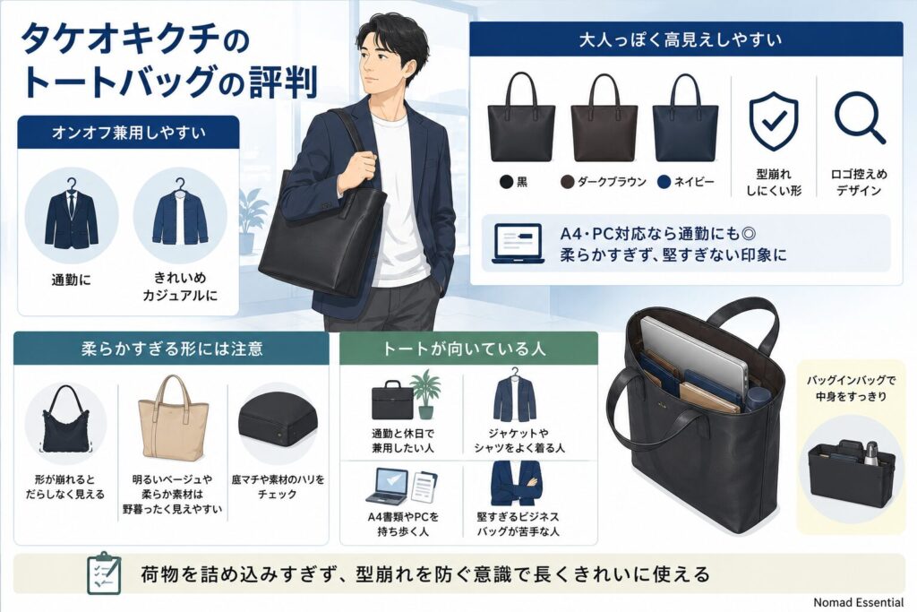 トートバッグの評判