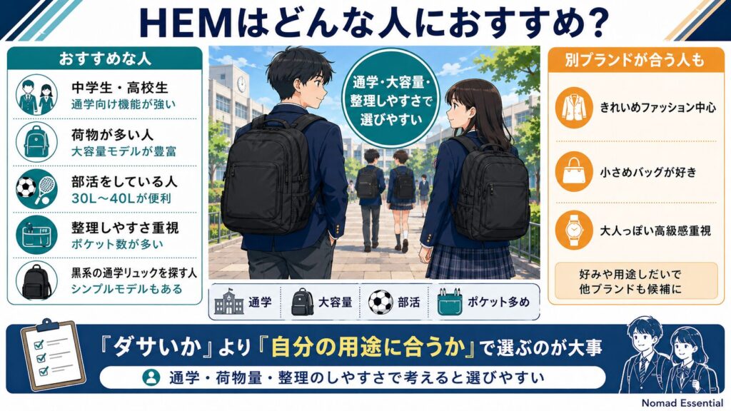 HEMはどんな人におすすめ？