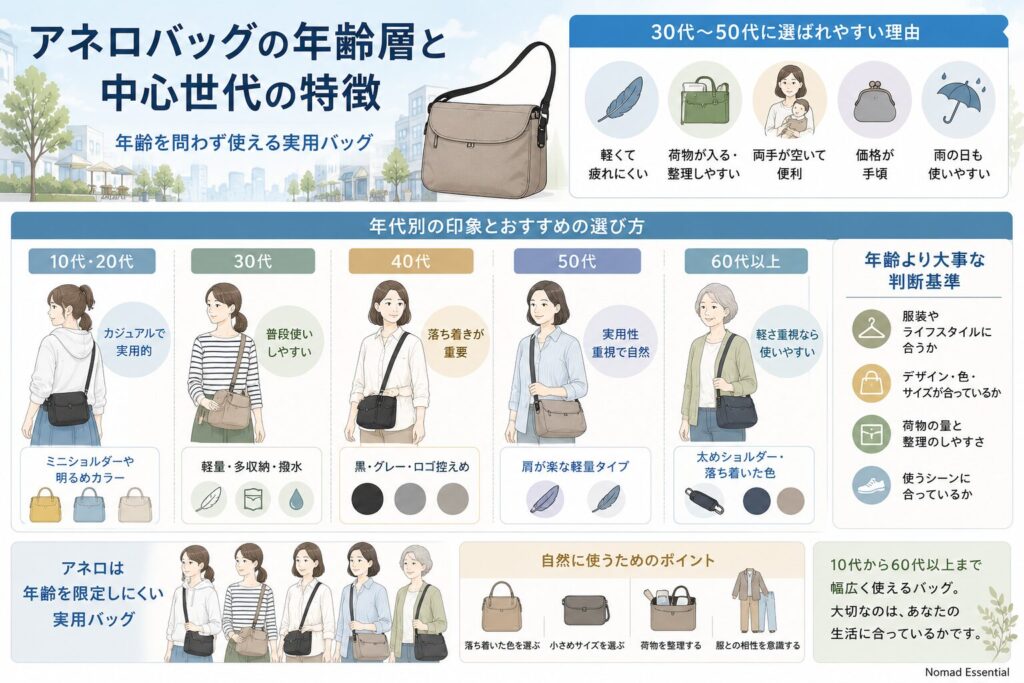アネロバッグの年齢層と中心世代の特徴