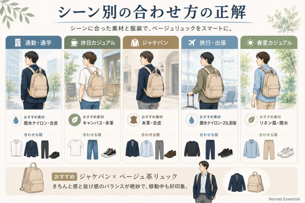 シーン別の合わせ方の正解