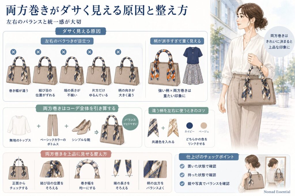 両方巻きがダサく見える原因