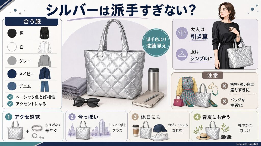 シルバーは派手すぎない？