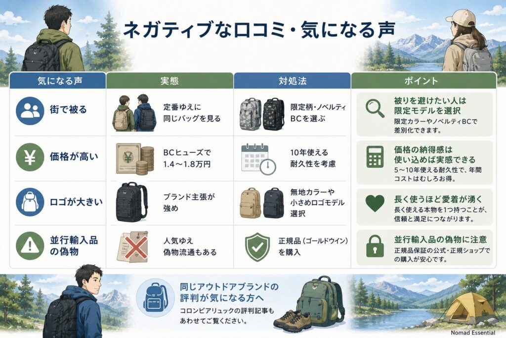 ネガティブな口コミ・気になる声