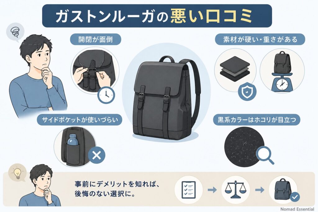 ガストンルーガの悪い口コミ