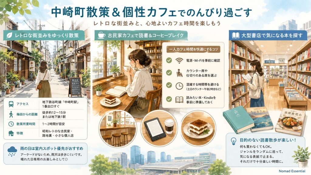 中崎町散策&個性カフェでのんびり過ごす