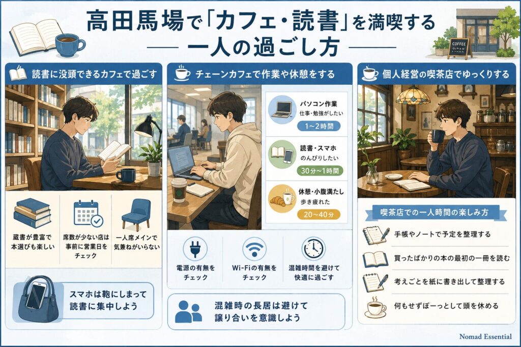 高田馬場で「カフェ・読書」を満喫する一人の過ごし方