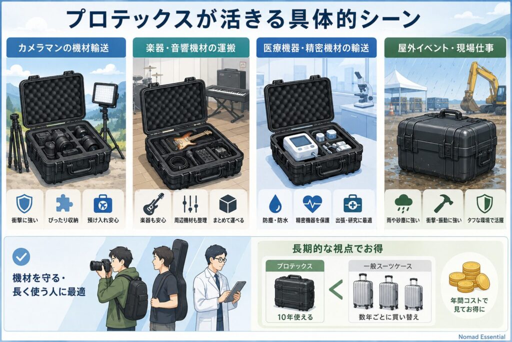 プロテックスが活きる具体的シーン