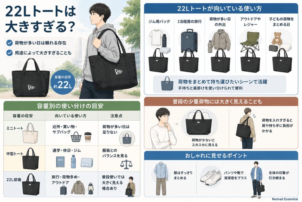 22Lトートは大きすぎる？