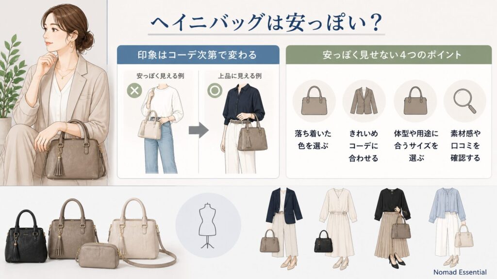 ヘイニバッグは安っぽい？