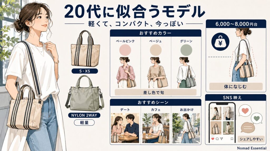 20代の年齢層と似合うモデル