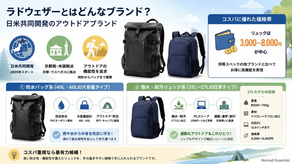 ラドウェザーとはどこの国のブランド？基本情報と特徴