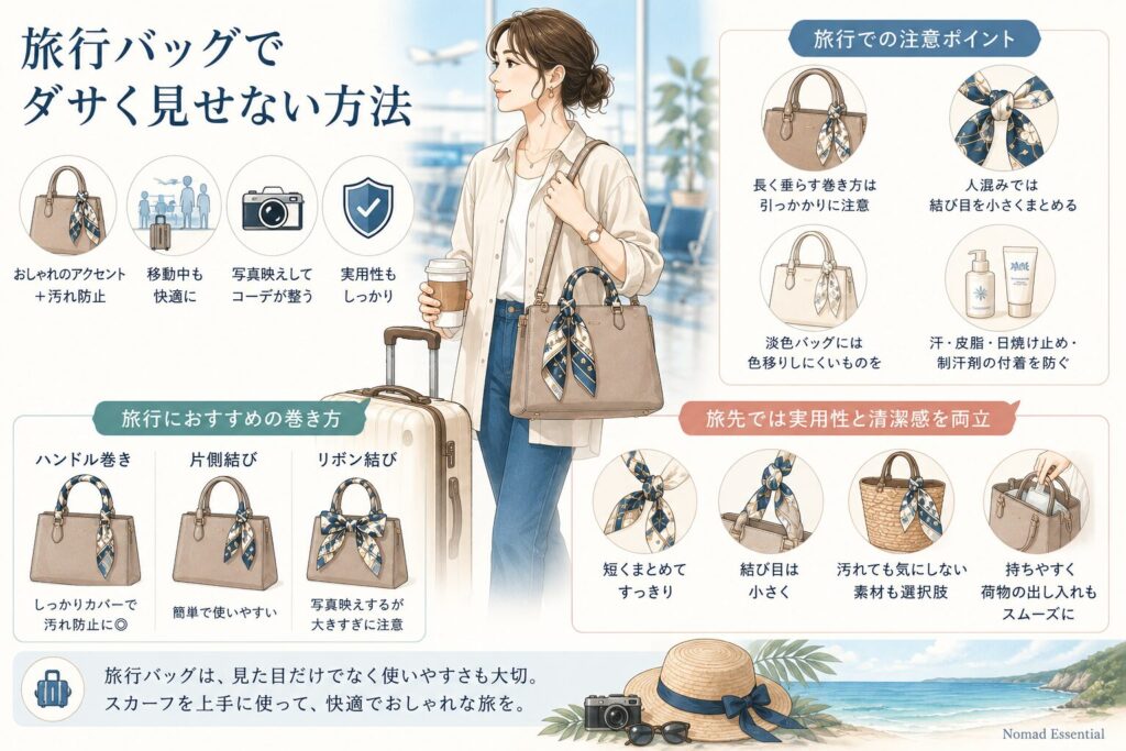 旅行バッグでダサく見せない方法