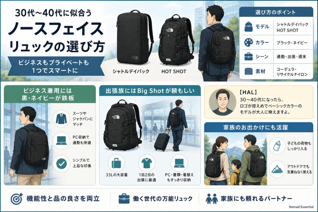 30代〜40代の年齢層と似合うモデル