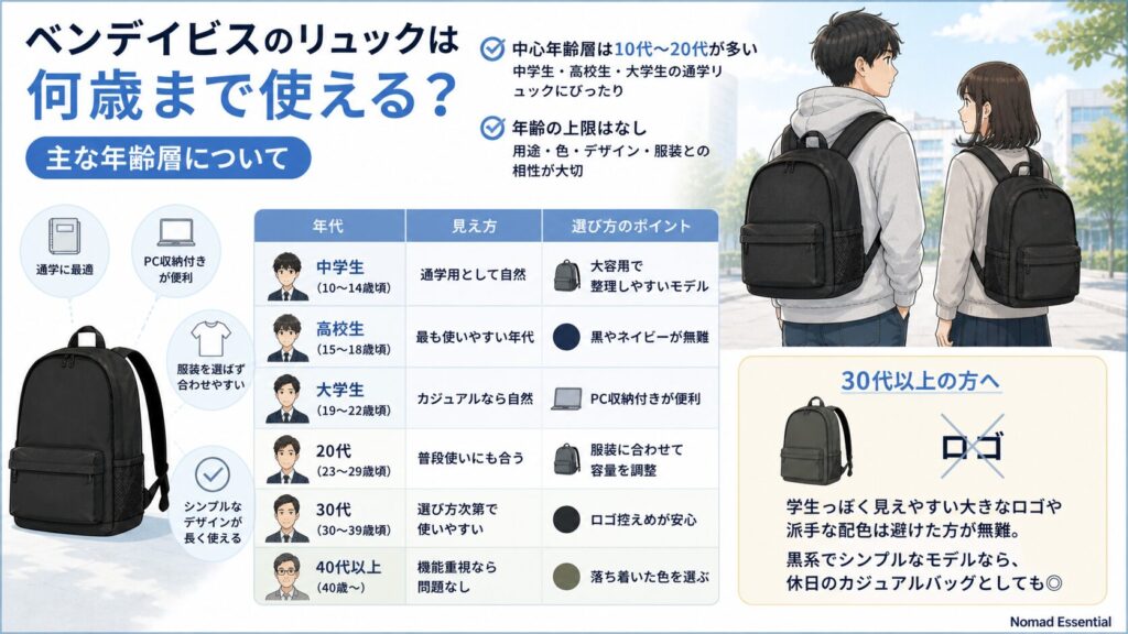 何歳まで使える？主な年齢層について
