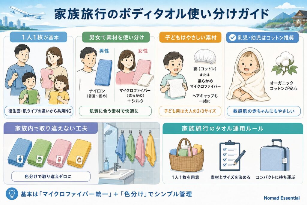 男女・親子・家族での使い分け