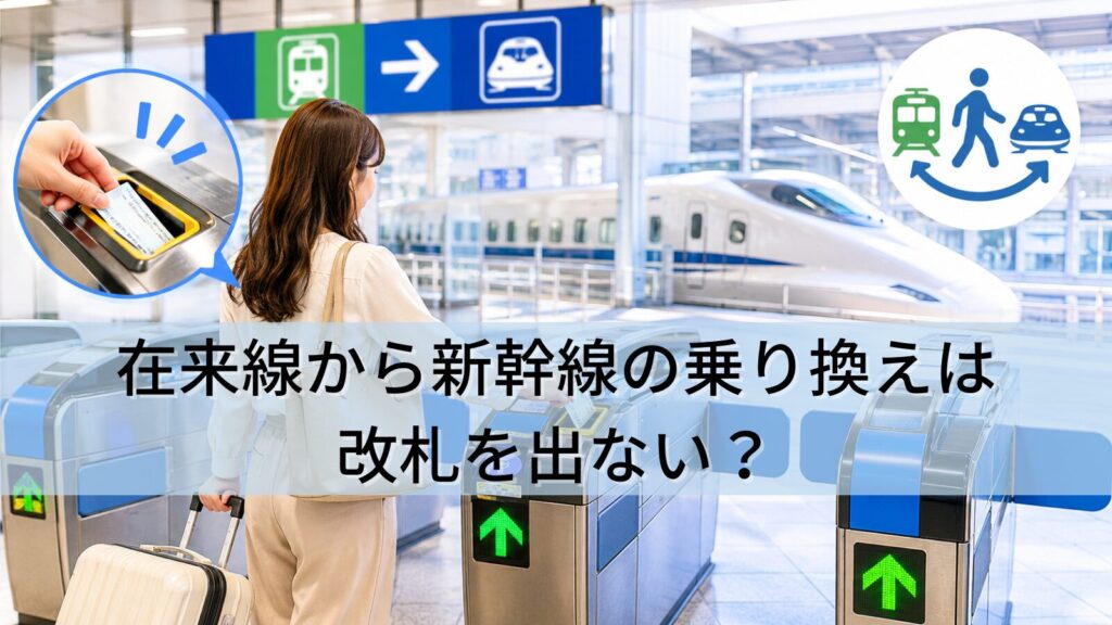 在来線から新幹線の乗り換えは改札を出ない？