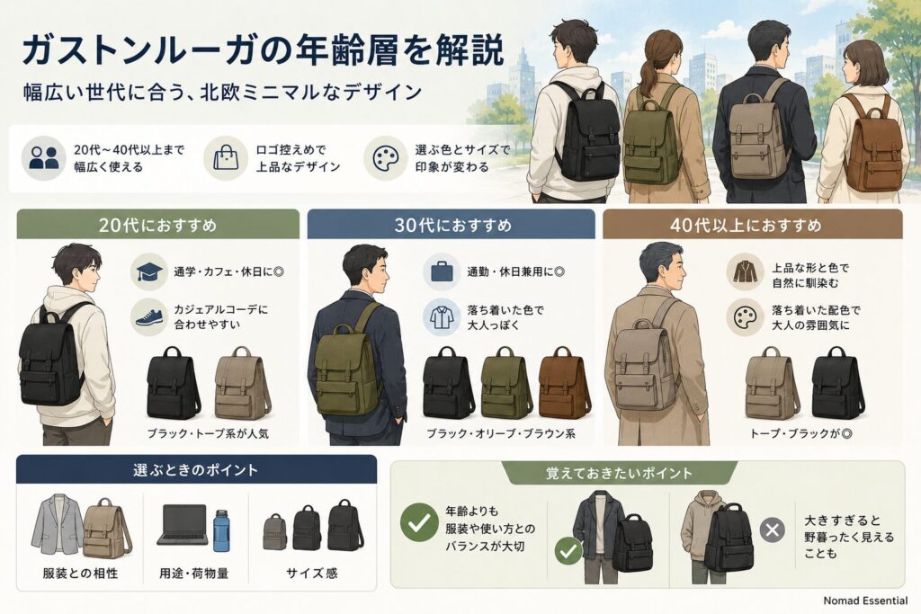 ガストンルーガの年齢層を解説