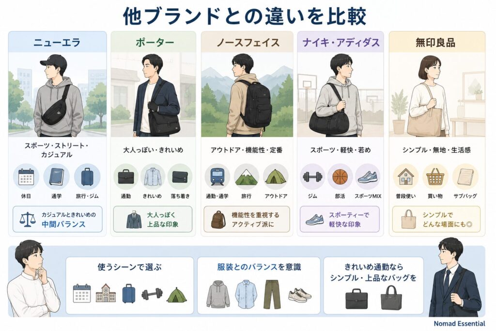 他ブランドとの違いを比較