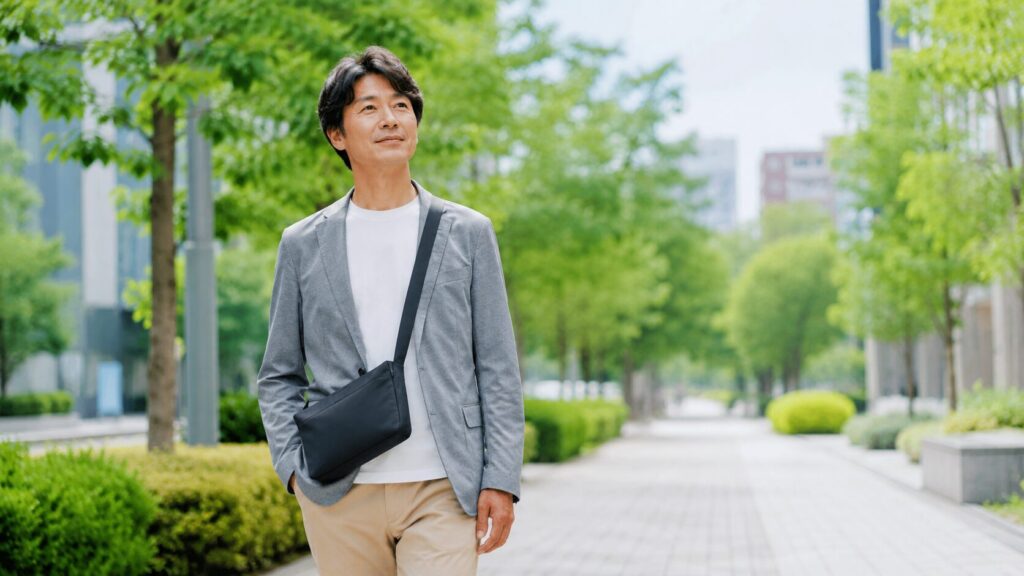 おじさんのショルダーバッグはダサい？