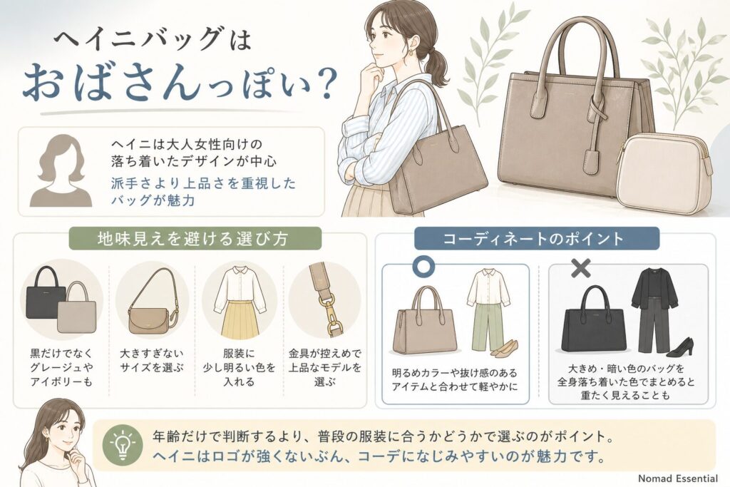 ヘイニバッグはおばさんっぽい？