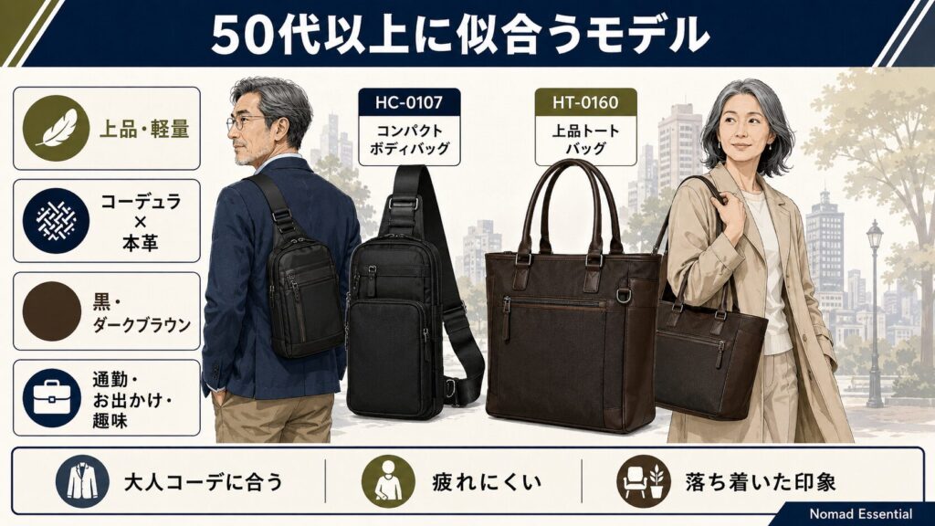 50代以上の年齢層と似合うモデル