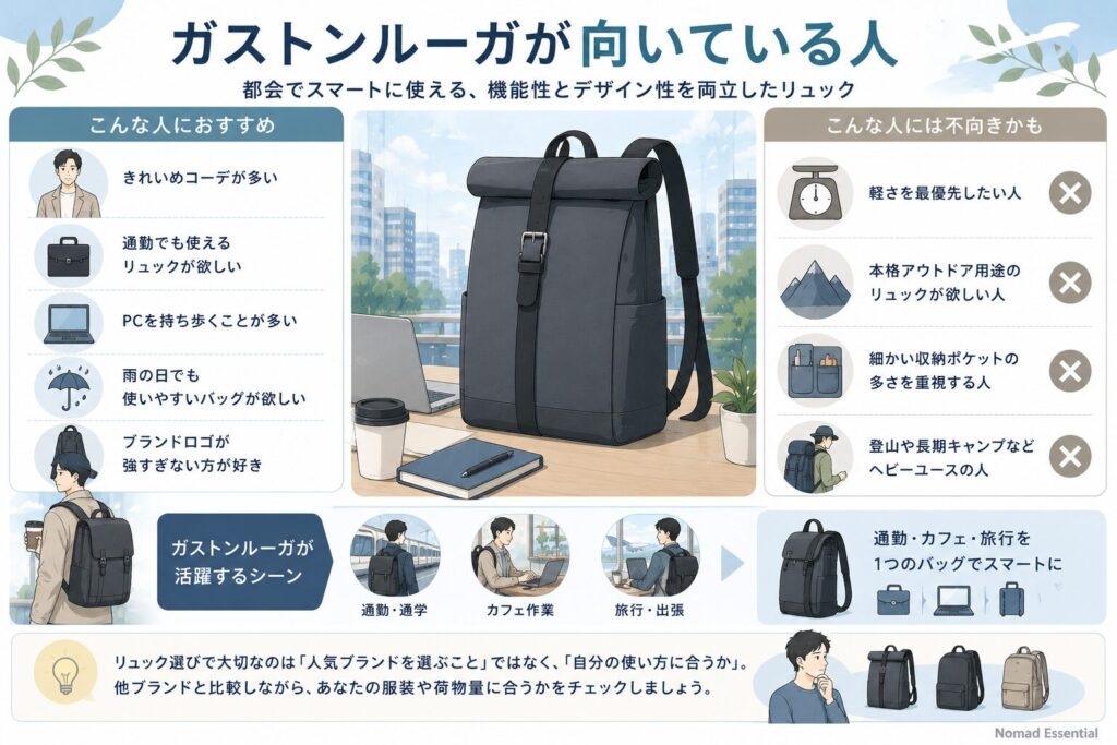 ガストンルーガが向いている人