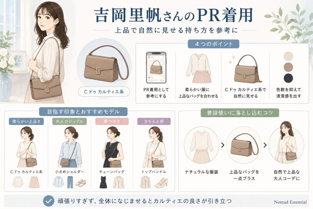 吉岡里帆さんのPR着用