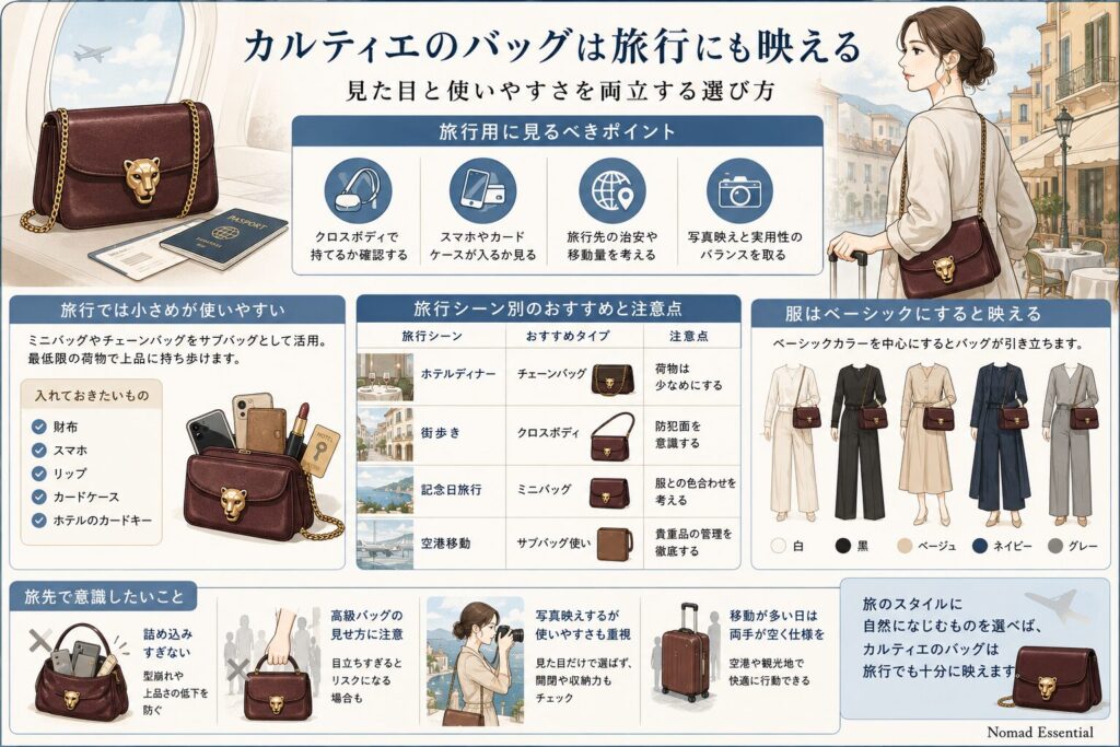 旅行にも映える選び方