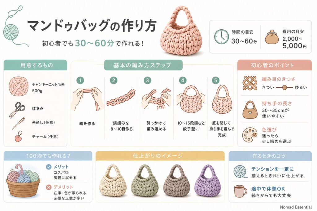 マンドゥバッグの作り方