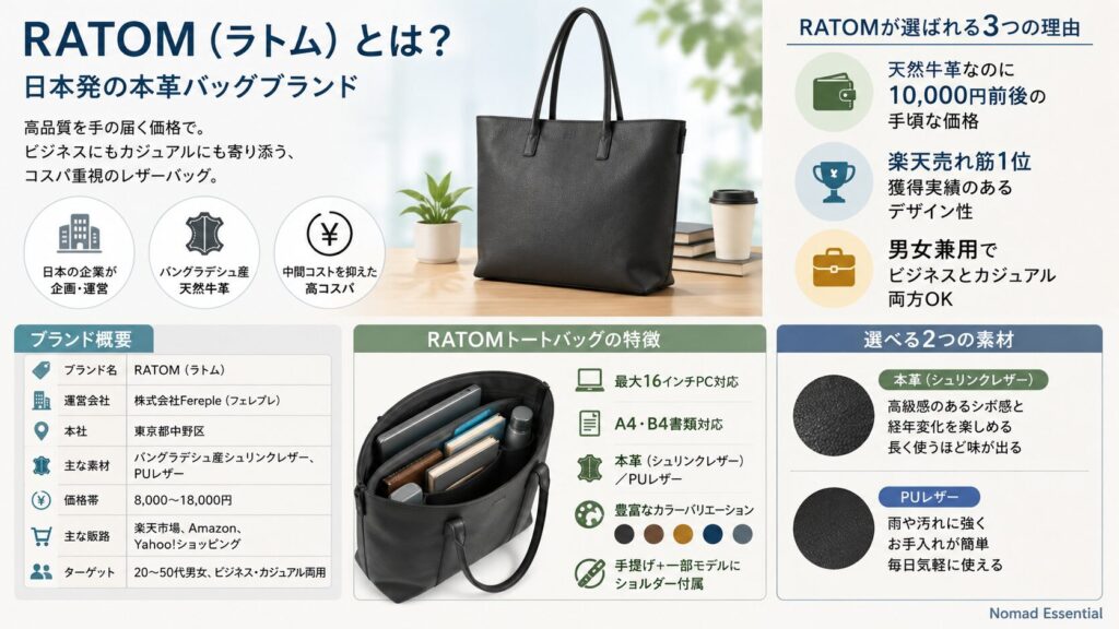 RATOM(ラトム)とは?ブランドの基本情報と特徴