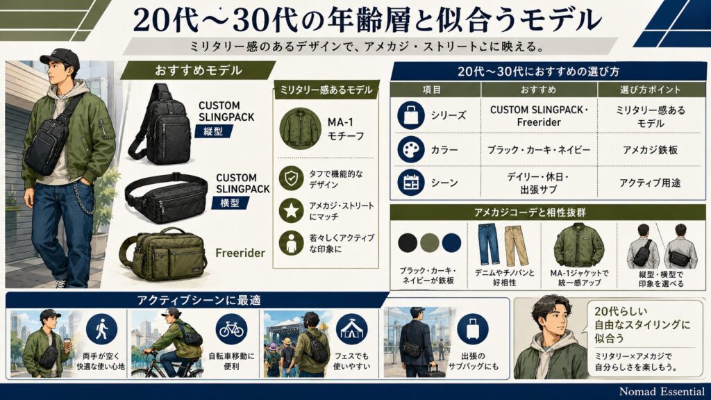 20代〜30代の年齢層と似合うモデル